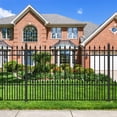 thumbnail image 1 of ALEKO Steel Fence Panel 8 x5 ft Venice Style Yard Garden Privacy, 1 of 8
