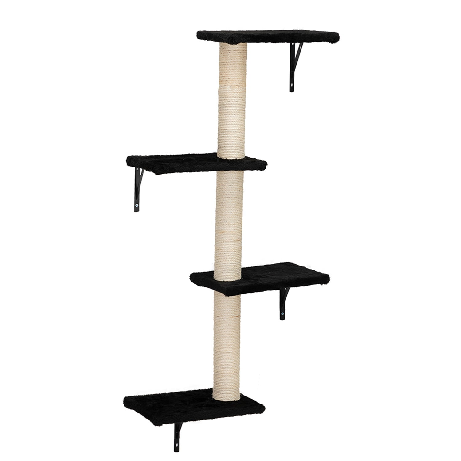 Pefilos Cat Wall Shelves and Perches Set, Cat Tower for Adult Cats Mounted Cat Tree House for Indoor Cats Modern Furniture for Cat Sleeping Playing Lounging Climbing Cat Tree for Large, Black Pefilos Cat Wall Shelves and Perches Set, Cat Tower for Adult Cats Mounted Cat Tree House for Indoor Cats Modern Furniture for Cat Sleeping Playing Lounging Climbing Cat Tree for Large, Black