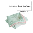 thumbnail image 3 of Cooling Summer Quilt for Single Bed, 150 x 200 cm, Reversible Multicolor Polyester Thin Lightweight Blanket for Hot Weather, Breathable and Machine Washable, 3 of 6