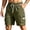Army Green, variant on Sheghy Work Pants for Men 100%Cotton Men's Solid Color Casual Sports Elastic Waist Drawstring Pocket Cargo Shorts