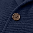 thumbnail image 5 of USNSM Mens Shawl Collar Blazer Knit Sweater Fashion Cardigan Button Down Jacket Slim Fit Open Front Long Sleeve Coats Blue M, 5 of 6
