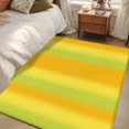 thumbnail image 5 of Green Yellow Gradient Washable Area Rugs 4'x6', Minimalist Art Ombre Striped Texture Low Pile Throw Living Room Rug Non-Slip Sturdy Edge Binding Carpet for Indoor Entryway Bedside Kitchen, 5 of 9
