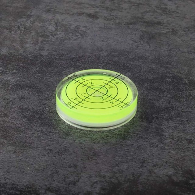 3pcs 32mm Horizontal Bubble Level High Precision Bubble Level Environmental Bulls Eye Horizontal Spirit Level for Desktop Wooden Work Door Furniture