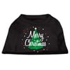 Christmas Screenprinted Dog Shirt, "Scribble Merry Christmas"