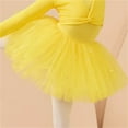 thumbnail image 4 of Sequins Tulle Skirts Bowknot Multi-Layered Tutus for Girls 3-13 Years Birthday Dance Halloween Party Outfits (9 Years, Yellow), 4 of 6