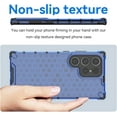 thumbnail image 3 of Clear Case for Samsung Galaxy S24 Ultra (Not S24), Non-Yellowing Anti-Scratch Back Slim Honeycomb Shockproof Phone Bumper Cover Case for Samsung Galaxy S24 Ultra Transparent Blue, 3 of 16