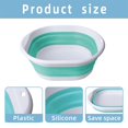 thumbnail image 5 of ievspot Collapsible Dish Basin with Drain Plug,Space Saving Multiuse Foldable Sink Tub,Kitchen Sink for Camping,Vegetable Washing,Beverage Tubs, 5 of 8