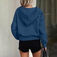 thumbnail image 4 of hotojiny Crop Hoodie Sweatshirt for Women Half Zip Long Sleeve Loose Pullover Tops Fall Winter Fashion Clothes, 4 of 7