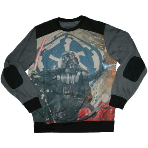 Star Wars Darth Vader/Stormtroopers Men's Crew Neck Sweatshirt (Large)