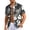 Grey, variant on Men's Hawaiian Floral Shirts Casual Tropical Beach Funky Shirt ort Sleeve Button Down Shirts Tropical Floral Shirts Red XXXL