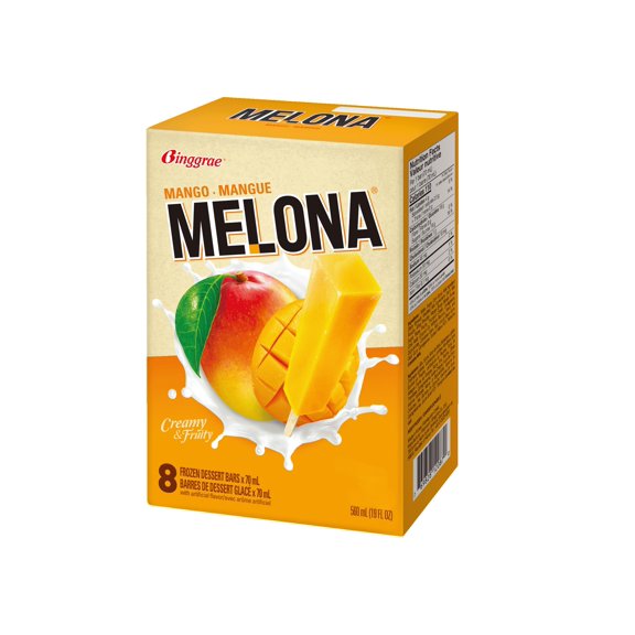 Melona Barres Glacées Sans Produits Laitiers Saveur  Mangue