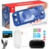 Nintendo Switch Lite Blue - 5.5" Touchscreen Display, Built-in Plus Control Pad, Built-in Speakers, 802.11ac WiFi, Bluetooth, w/9-in-1 Carrying Case + 128GB Card