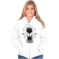 thumbnail image 3 of Hourglass Hands Crystal Ball Celestial Zip Hoodie Sweatshirt Women Brisco Brands L, 3 of 6
