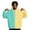 Sky Blue 18#, variant on Men's Split Color Block Hoodie, Long Sleeve Drawstring Pullover Sweatshirt with Front Kangaroo Pocket, Stylish Loose Fit Streetwear Hooded Top for Casual Daily Outdoor Wear Blue 3XL