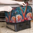 thumbnail image 7 of Fotbe Romantic Flamingo Pair for Four Slice Toaster Cover, Fingerprint Protector, Super Soft Appliance Cover And Dust Cover,Bread Dust Cover & Fingerprint Protection, 7 of 7