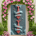 thumbnail image 6 of Decorative Design Happy Father's Day Banner Polyester Material Tie Decoration Blue Ribbon for Family Celebration Indoor Decoration Event Decoration, 6 of 8
