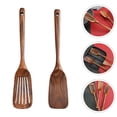 thumbnail image 4 of Miangastore Spatula Wood Handle 2Pcs 13.36X2.55X0.39in, 4 of 7