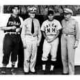 thumbnail image 2 of Joe Dimaggio And Harold 'Pee Wee' Reese Sign Baseballs For Vice Admiral Robert L. Ghormley And Brigadier General William, 2 of 2