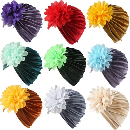 

MPWEGNP Solid Cap Pleuche Winter Hat Flowers Baby Hat Hood Tire Warm Fashion 9PC Kids Hat Kids Swim Hats Girls Kids Skeleton Winter Hat
