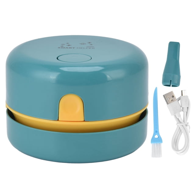 Aspiradora de Escritorio Mini USB Barredora de Polvo de Mesa automática Batería Recargable 18650 600 mAh Verde