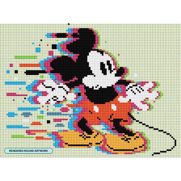 DIAMOND ART CLUB® Mickey in Motion Diamond Painting Kit, Fun DIY
