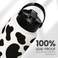 thumbnail image 4 of Botella de agua SANDJEST con estampado de vaca, 946 ml, de acero inoxidable, aislada al vacío, 4 of 7
