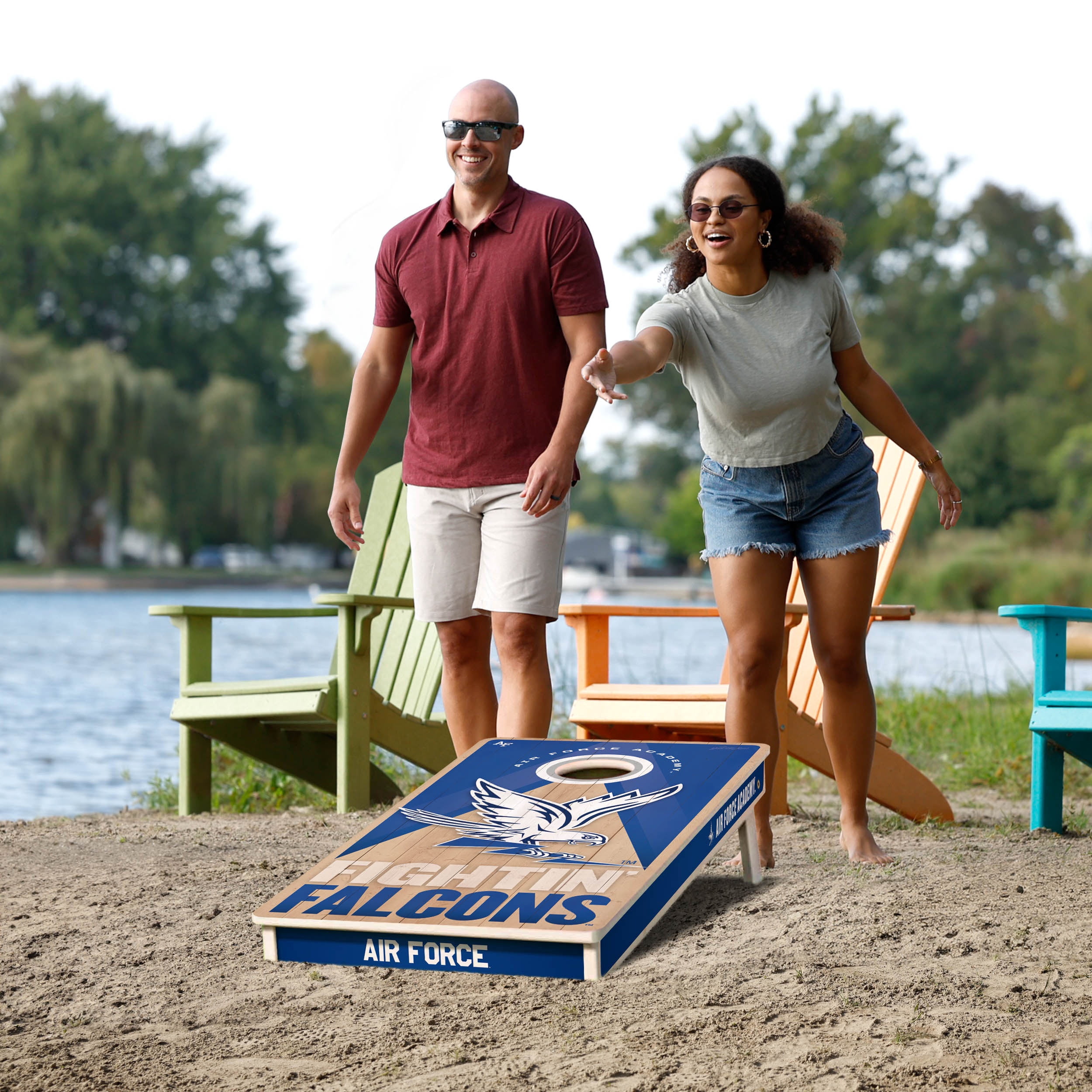 YouTheFan NCAA Air Force Academy 2X4 Slogan Series Cornhole NO BAGS