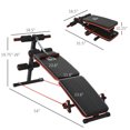 thumbnail image 4 of Soozier Pliable Sit Up Bench Core Workout pour Home Gym Noir, 4 of 9