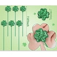thumbnail image 2 of 3 packs Glittery Green Shamrock Picks, 6 Pieces, 2 of 4