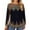 Black, variant on TQWQT Plus Size Blouses for Women Cute Flowy Plus Size Tops Crewneck Long Sleeve Plus Top Dressy Casual Floral Graphic Tees Loose Fit Fall Outfits Blue XL