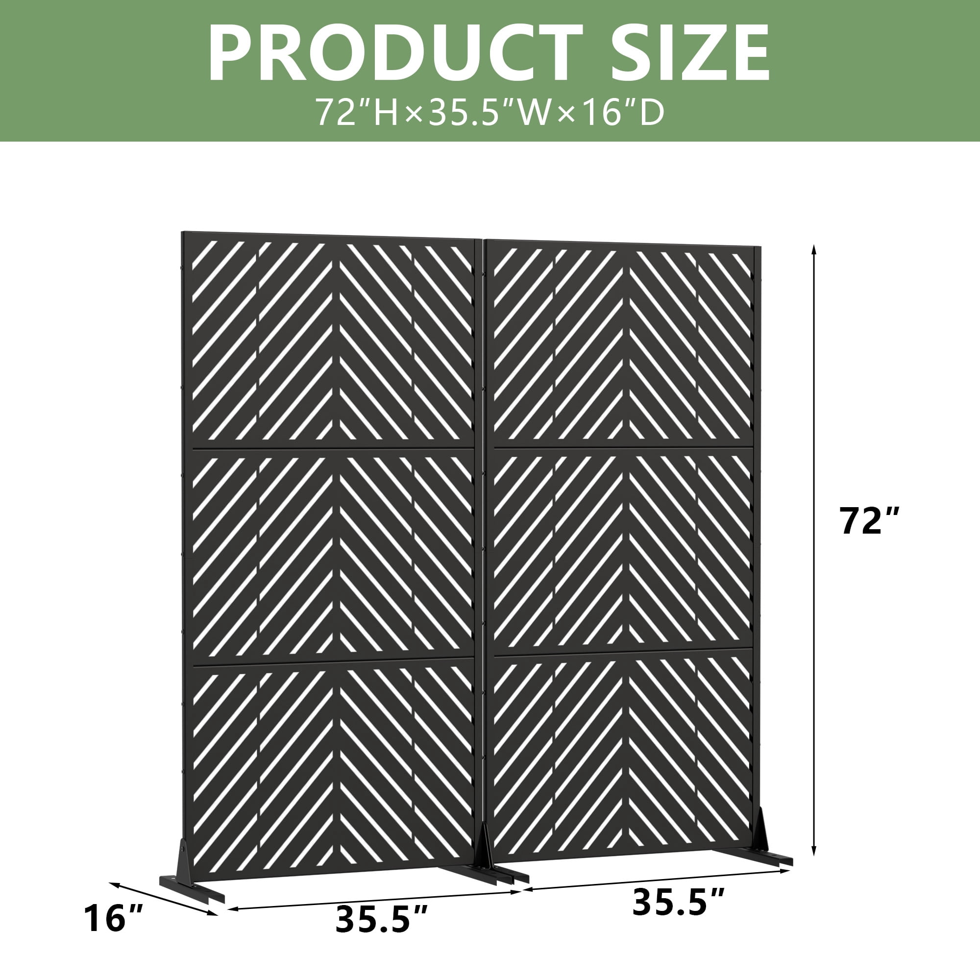 Privacy Metal Screen Fence Panel