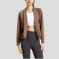 thumbnail image 3 of Modal Loose Coat for Women Fashion Solid Color Sweatshirts Cardigan Splicing Design Jackets Batwing Casual Fashion Outfits 2025 Fall Top Yoga Clothes, 3 of 4