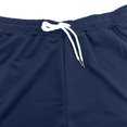 thumbnail image 5 of JUUYY Men's Tracksuits 2 Piece Sets Casual Loose Fit Striped Crew Neck Short Sleeve Tee Shirt Shorts Set Sports Athletic Outfit Navy XXXL, 5 of 8