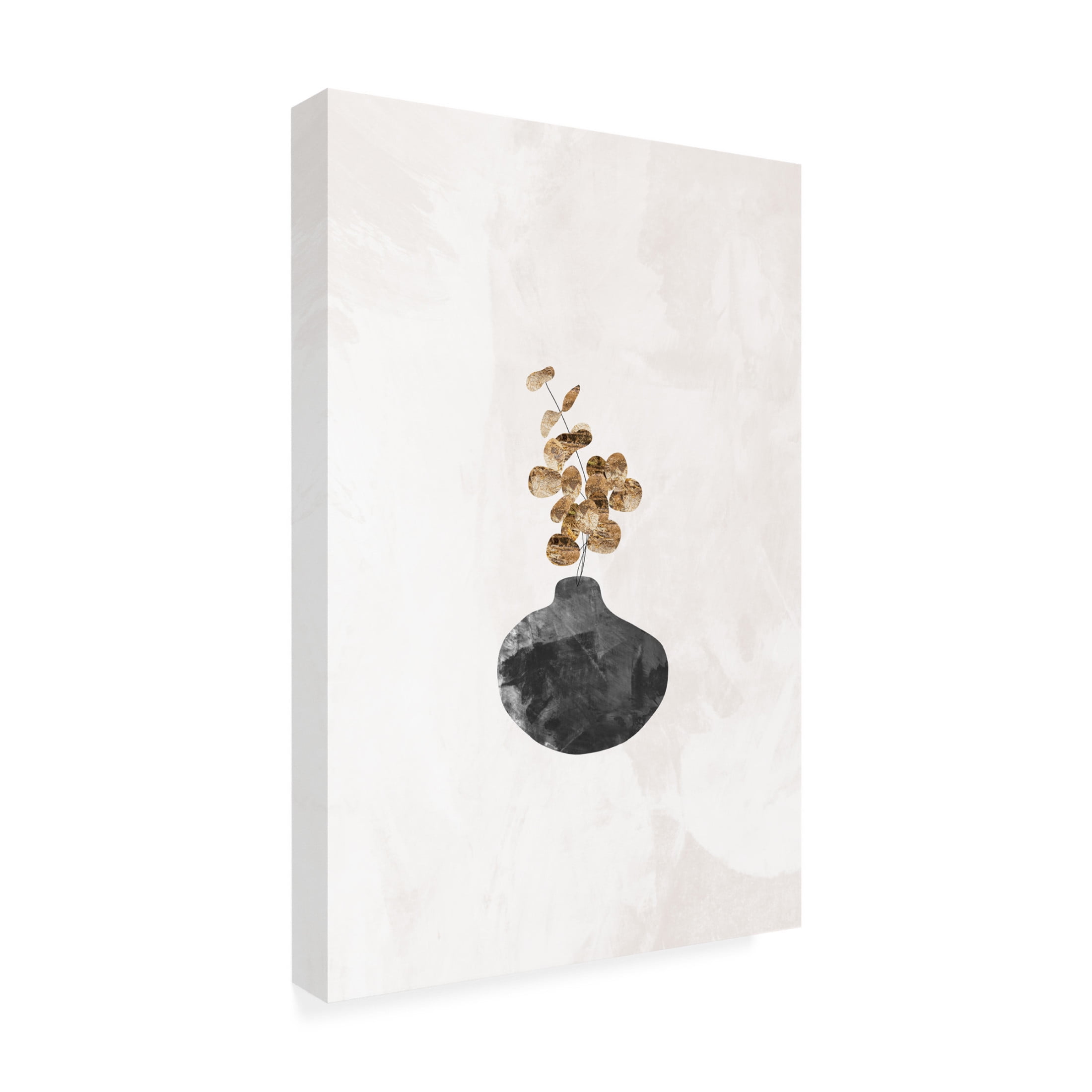 Trademark Fine Art Sarah Manovski Black and gold house plant 4 Canvas Wall Art