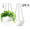 Beige,2PC, variant on Hanging Basket Plant Pot with Self-Absorbing Design, Hydroponic Hanging Planter for Pothos Orchid, Wall Hanging Flower Pot for Home Garden Daily Decoration