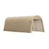 ShelterLogic AutoShelter Instant Garage, 10 x 20 x 8 ft, Sandstone, Round Top