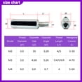 thumbnail image 3 of Blue Zinc Hex Standoff Male to Female Motherboard Rack Stud Mount Spacer Column Stainless Steel Screws Bolts Standoffs M3M4M5M6, 3 of 4