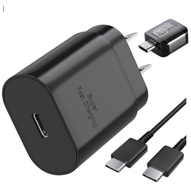 Cargador USB C de 25w con OTG Genérico Carga rapida para Note 9, 10, 10+, S20, ULtra, S21,A50, A70