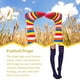 thumbnail image 5 of Sonducket Medias pantimedias por encima de la rodilla calcetines largos Iris rayas calentador muslo alto juego de rol Cosplay niñas disfraces Medias Tipo 3, 5 of 6