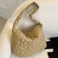 thumbnail image 1 of Bolso Hobo de plumón para mujer, bolso informal ligero, bolso para citas diarias (caqui), 1 of 8