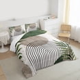 thumbnail image 3 of Manfei Vintage Moon Print Bedding Comforter Set, Leaf Plant Botanical Twin Comforter Sets, Retro Minimalism Reversible Bedding Set, Lightweight Room Decor, 2-Piece, 3 of 8