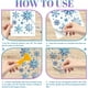 thumbnail image 3 of 4 láminas de calcomanías navideñas de copos de nieve azules para decoración de muebles (11,8 x 5,9 pulgadas)., 3 of 9