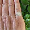 thumbnail image 5 of Silvago Jewel Brilliant 2 Ct Round Cut Diamond Ring - 14K White Gold Over Ring -Floral Halo Wedding Engagement Ring For Women's - Bridal Diamond Rings for Her - Proposal Ring - Graduation Gift, 5 of 10