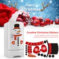 thumbnail image 3 of Snowman Refrigerator Magnetic Stickers Set Funny Window Stickers for Holiday Christmas Decoration, 3 of 8