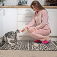 thumbnail image 3 of Boho Black and White Ethnic Pattern Kitchen Rugs Sets Of 2,Anti Fatigue Kitchen Mat Rugs Non Slip Washable,Decorative Kitchen Floor Mats for Kitchen,Sink,Laundry,17"x30"+17"x47", 3 of 7