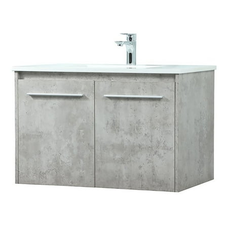 

Elegant Lighting Vf44530m Penn 30 Wall Mounted Single Basin Vanity Set - Grey
