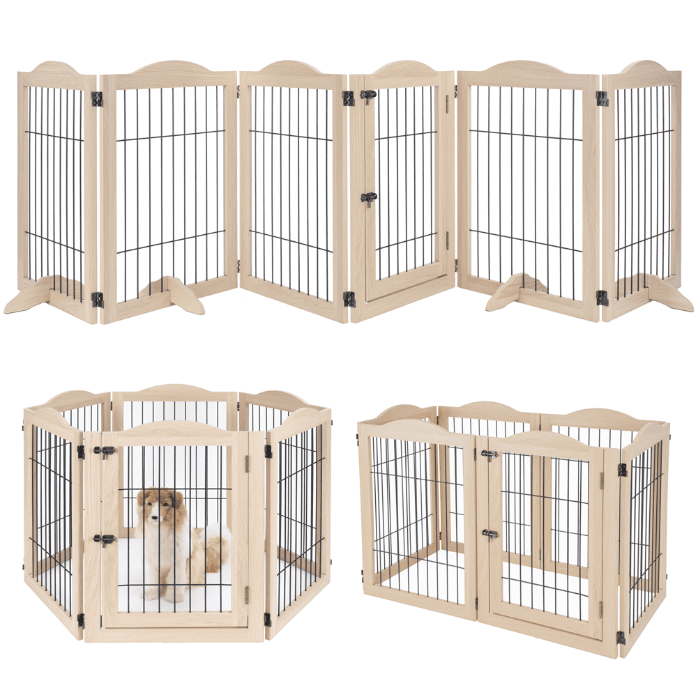 Unipaws 132" Extra Wide Dog Gate and Pet Playpen