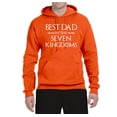 thumbnail image 2 of Wild Bobby,Best Dad in The Seven Kingdoms GoT Thrones, Father's Day, Unisex Graphic Hoodie Sweatshirt, Orange, Small, 2 of 3