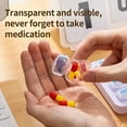 thumbnail image 4 of 31 day monthly medicine organization， Am/Pm 31 pill box for storage of vitamins, medicines, and medication，fish oil，Portable Travel Pill Storage Box, 4 of 5