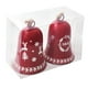 thumbnail image 3 of 2x Campana decorativa navideña, ideal para fiestas y celebraciones, colgante para decoración de interiores Alce de guirnalda, 3 of 9